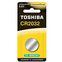 在飛比找松果購物優惠-【東芝Toshiba】CR2032鈕扣型 鋰電池 1顆裝(3
