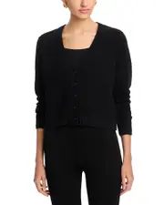 Eileen Fisher Cropped V Neck Cardigan