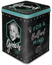 Tea Storage Tin - Genius Albert Einstein