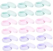 IWOWHERO 30Pcs Design Empty Jars for Cream Ointments Lip and Eye Masks Containers for Sample Storage and Dispensing