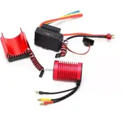 F540 4370KV Brushless Motor Combo, 60A ESC Heat Sink 1/10 RC Car