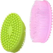 MERRYHAPY 2pcs Bathing Massage Brush Bath Training Bath Accessories Training Massager Massage Bath Accessory Bath Massage Training Massager Silicone Pink