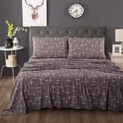 Ramesses Ultra Soft Polar Fleece Microfiber Sheet Set -Printed