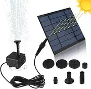 Solar Fountain Pump Power Panel Kit Solar Panel Water Pump for Garden Pool