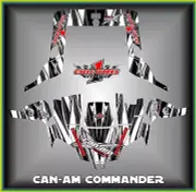 Can-am Commander 800 1000 Canam Can am SEMI CUSTOM GRAPHICS KIT Streek2