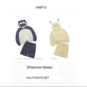 GELATO PIQUE Pokemon Sleep Men's Hoodie & Shorts Snorlax Pikachu japan