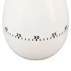 Egg Mechanical Timer Countdown Timer Reminder White