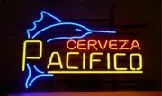 Cerveza Pacifico Swordfish Beer Visual Neon Sign Glass Club Lamp Decor 17"
