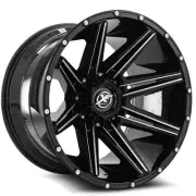 20x9 XF Off-Road XF-220 Gloss Black & Milled Wheel 5/6 Lug Blank (0mm)