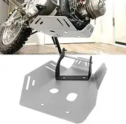 KKZOL Motorcycle Skid Plate Engine Protection Plate Replacement for Honda CRF110F 19-22 Engine Guard Skid Plate(Silver)