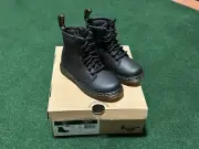 Dr. Doc Martens 1460 T Side Zipper Boot Toddler Size 11 Softy T Leather Lace Up