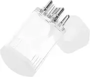 LOORGVEL 1Set Scalp Oil Applicator Comb with Dropper and Cleaning Brush Transparent Scalp Massager for Hair Oil Application and Treatment