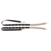 Tough-1 Adjustable Strong nylon WEB SIDE REINS w/ Dee rings Snap ends Horse size