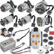 23Pcs Power-Function Technic-Parts Kit M/L/Xl/Servo-Motor IR Remote Control