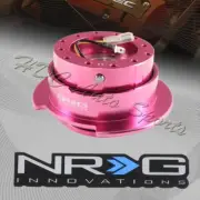 NRG Pink Ball Locking 6-Hole Steering Wheel Gen 2.5 Quick Release Adapter Kit