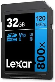 Lexar Professional 800X PRO SDXC UHS-I SD Card Capacity 32GB