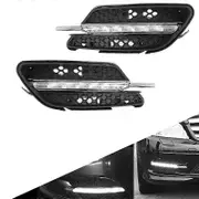 Applies to Auto LED Fog Light DRL Daytime Running Lights For Mercedes-Benz W204 C-Class C300 AMG Sport 2007 2008 2009 2010 2011 Left