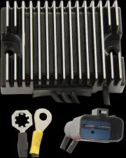 DS Black Premium Voltage Regulator Rectifier HD Dyna Super Glide T-Sport 01-03