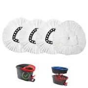 4 Pack Mop Replacement Heads for O-Ceda Mop 4 Count (Pack of 1) #2 White