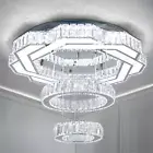 22.5" Crystal Chandeliers Living Room Modern Chandelier Crystal Ceiling Light LE