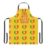 Apron - THE HOT SAUCE BOSS, Cooking Apron, Funny Chef Apron, Kitchen Apron,