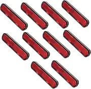 SEWOART 10pcs Car Trailer Reflectors Reflective Warning Signs Rear Reflectors Set for Trucks Tanker Pickup Campers