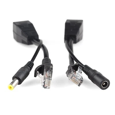 POE Cable Passive Power Over Ethernet Adapter Cable POE Splitter RJ45 Injector
