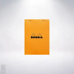 法國 RHODIA Head-Stapled Notepad A6 N13 上掀式筆記本: 橘色/Orange