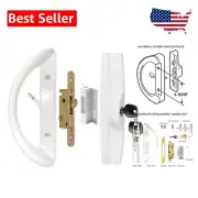 Universal Patio Sliding Door Handle with Mortise Lock - Fits 1.5" to 1.75"