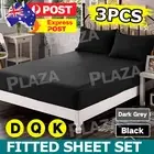 Hotel 1000TC Ultra Soft Bed Fitted Sheet Set Pillowcase Single/Double/Queen/King