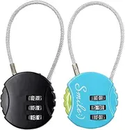 iplusmile 2 Pack Luggage Locks Metal Suitcase Locks Number Combination Security for Travel Backpack and Suitcase Security Random Color