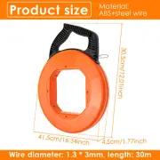 Cable Pulling Aid 30m Reusable Cable Retraction Aid with Handle for Empty qiiEI
