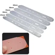 Clear Plastic Leather Belt Buckle Head End Hole Templates Tools Set of 5