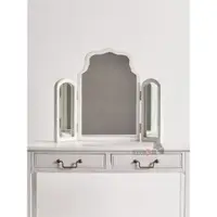 在飛比找ETMall東森購物網優惠-歐式梳妝臺鏡子桌面臺式輕奢北歐化妝鏡三折鏡壁掛三面折疊鏡臥室