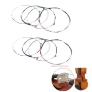 2 Sets 3/4 4/4 Violin Strings Replacement E A D G Nickel Wound Strings P0G7