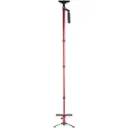 Vivitar Pro 59" Telescopic Photo/Video Stabilizer, Weighted Tripod Base, Red