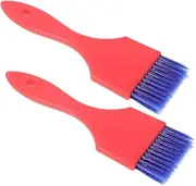 Baluue 2pcs Soft Bristle Hair Dye Brush for Salon Home Use Wind Shaping Styling Comb Included