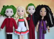 ZOMBIES Zed Addison Eliza Bonzo Zoey Willa Bucky Сrochet doll