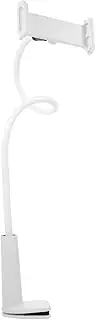 SECFOU Flexible Gooseneck Phone Holder for Video Recording Live Streaming Stand for Bed Desktop Compatible with Devices Non Slip Base Clamp