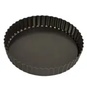 Loose Base 20cm Round Flan/Quiche Pan Bakemaster Baking Quiches Tarts and Flans.