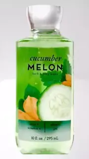 1-BATH & BODY WORKS CUCUMBER MELON BODY WASH & SHOWER GEL VITAMIN E LARGE