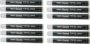 Pentel Arts Pocket Brush Refills, Black Ink, Value Set of 12