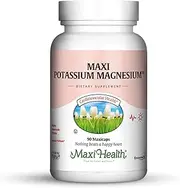 Potassium Magnesium - Energy Support - Heart & Muscle Formula - 90 Capsules - Kosher