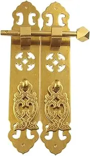 Door Handle Vintage Pure Copper Antique for Bookcase Cabinet Cupboard Wardrobe (Color : Brass) Brass (Color : Brass)
