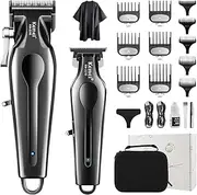 KEMEI Professional Hair Clippers Set for Men, Clippers for Hair Cutting, Cordless Rechargeable Hair Clippers Kit, Haircut Clippers, Hair Cutting Tools, LED Display, Gifts for Men