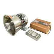 18 Tone Alarm Siren w/ Wireless Remote Microphone, 200W Amplifier, 12V 130DB