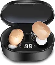 [CIS] Hearing Aids, Miniature Hearing Amplifiers for Adults with Noise Cancelling, Rechargeable Hearing Aids for Seniors with Crystal Clear Sound, and LED Power Display