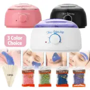 Wax Pot Wax Strips Warmer Hard Wax Bean Body Remover Heater Waxing Machine set⭐