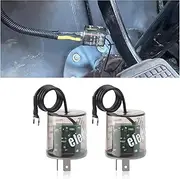 2PCS Flasher Relay for LED Turn Signal with Ground Wire,12V 2 Pin LED Flasher Relay Fix LED Flickering,Universal Car Accessories for Car Truck SUV (2PCS)