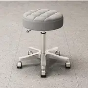 Stools Saddle Stool Massage Rolling Work Chair for Beauty Salon Kitchen Spa Adjustable Hydraulic Stool on Wheels/Light Brown (Color : F)